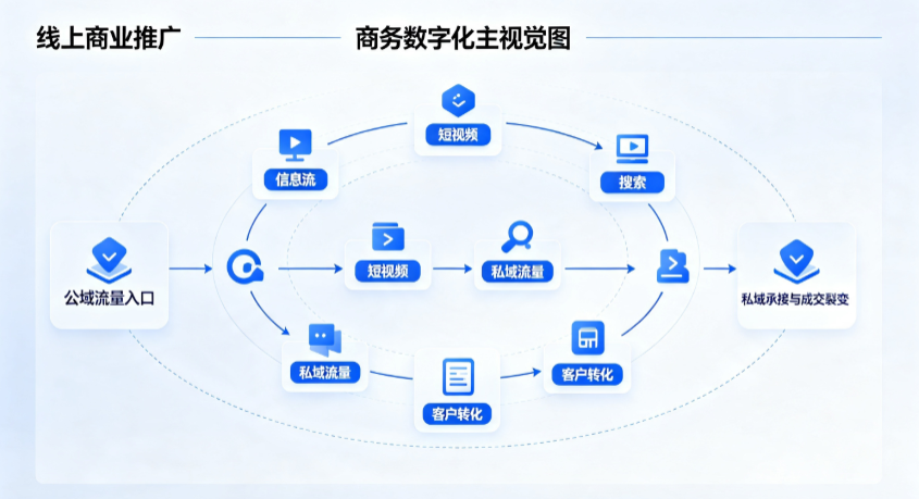 钟楼区线上商业推广怎么做？全域流量闭环搭建与低成本转化实战指南